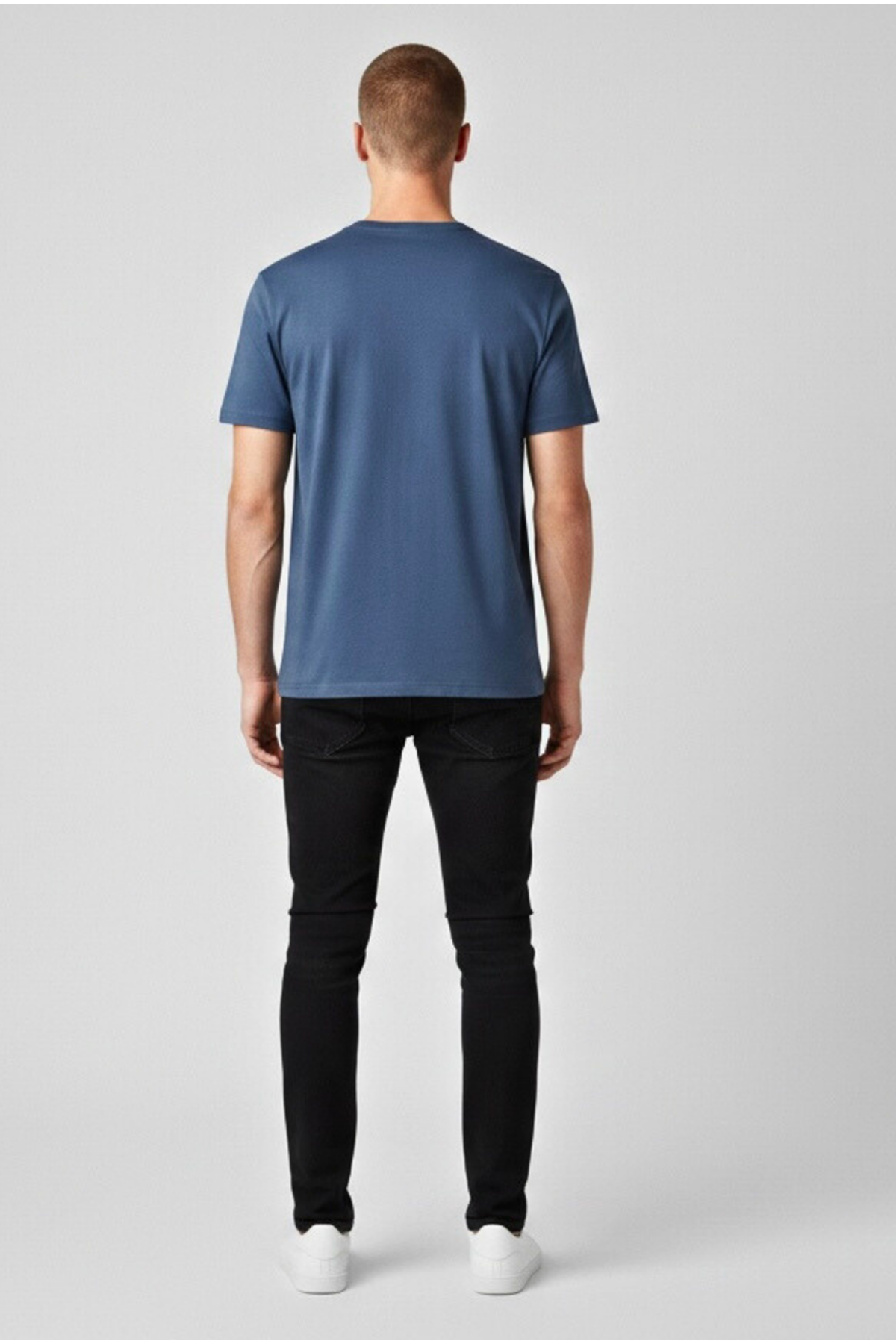 Erkek Mint  Regular Fit Yumuşak Doku Basic Modal Penye Tişört