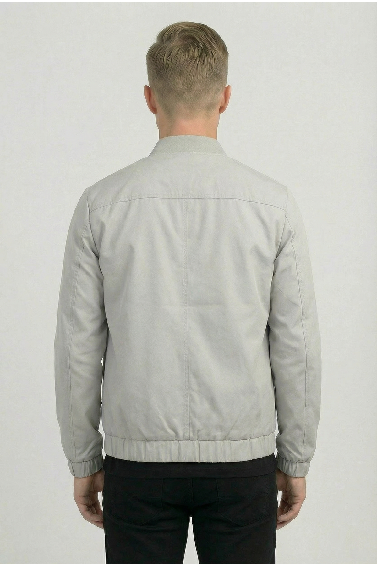 Erkek Regular Fit  Teknik Kumaş Mevsimlik Gri Pilot Mont 