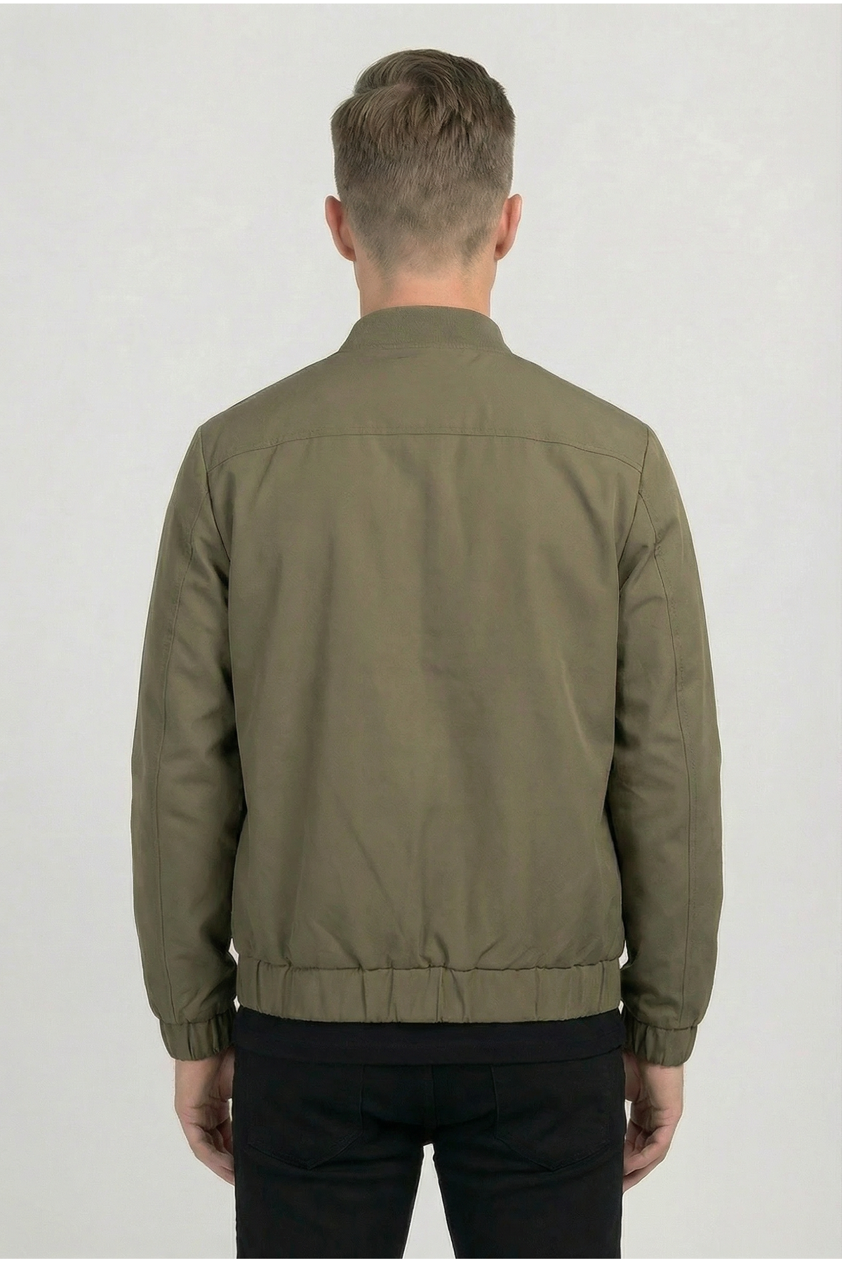 Erkek Regular Fit  Teknik Kumaş Mevsimlik Haki Pİlot Mont 