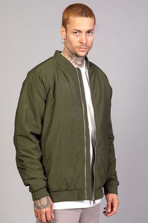 Haki Regular Fit /Krinkıl Kumaş İçi Kapitone Pilot Erkek Ceket (İlkbahar-Sonbahar-Kış)