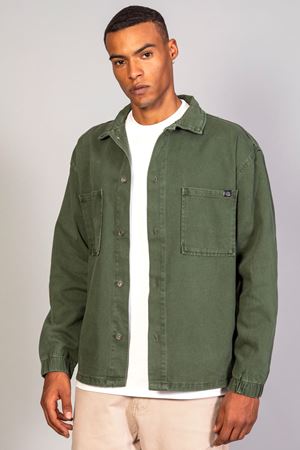 Erkek Haki Gömlek Model Oversize Denim Ceket 