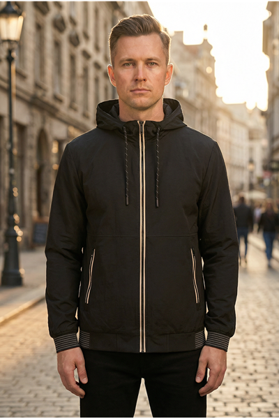 Мужская джинсовая куртка-бомбер оверсайз цвета хаки, стираная модель на молнии