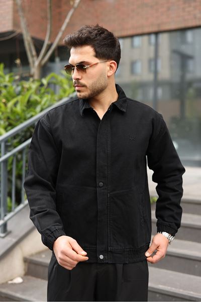 Мужская джинсовая куртка-бомбер оверсайз цвета хаки, стираная модель на молнии