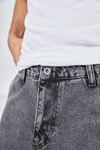  Erkek Antrasit Baggy Fit Rahat Kalıp Paçası Lastikli Ve Cırtlı Pantolon