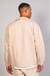 Мужская модель рубашки Oversize Джинсовая бежевая куртка