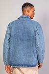 Erkek Gömlek Model Oversize Denim Açık Mavi Ceket 