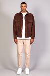 Мужская светло-коричневая джинсовая куртка оверсайз со съемным капюшоном