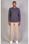  Erkek Yumuşacık Kumaşlı Regular Fit Yuvarlak Yakalı Antrasit Sweatshirt