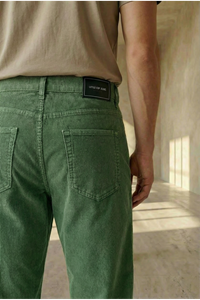 Erkek  Baggy Fit Rahat Kalıp Kadife Haki Pantolon