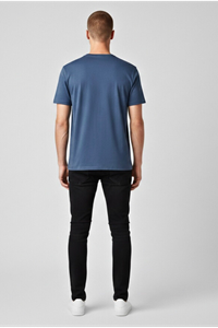 Erkek Mint  Regular Fit Yumuşak Doku Basic Modal Penye Tişört